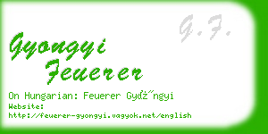 gyongyi feuerer business card